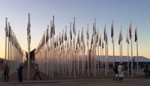 Flags of the 197 parties to the UNFCCC outside COP22