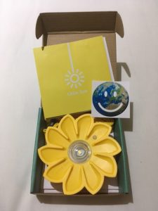 The ‘Little Sun’ solar lamp distributed to participants at COP22