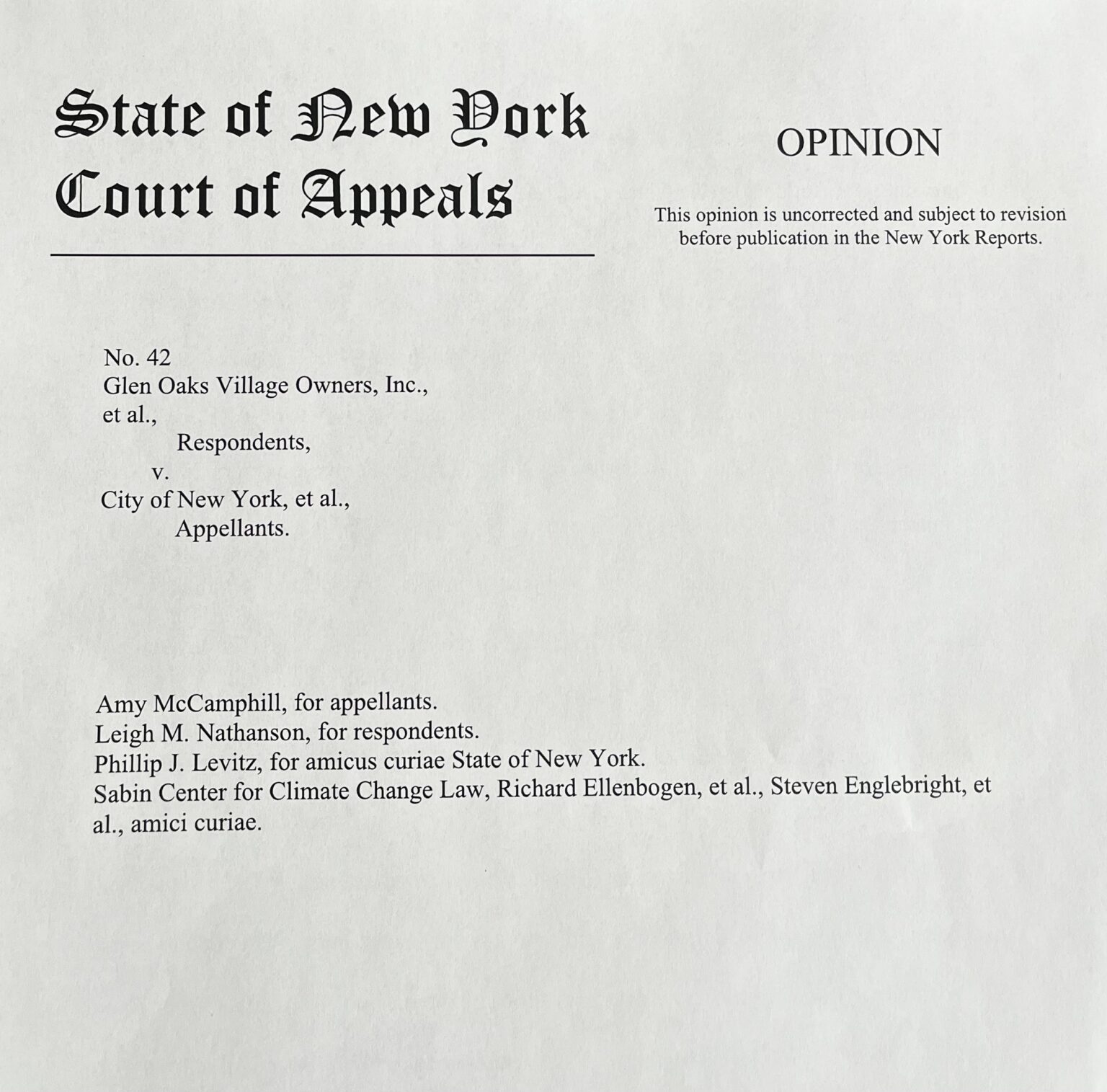 In Final Ruling New York Court of Appeals Greenlights New York City s